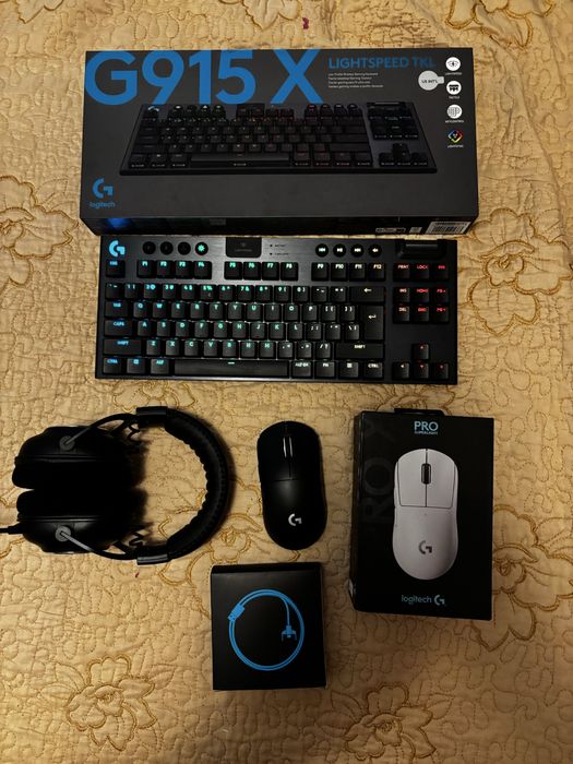 Logitech periferice gaming G915x, g pro wireless, pro x wireless