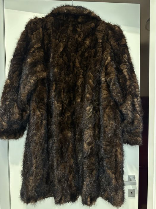 Blana Naturala Vizon (Nurca) LUX - Marimea L - Lungime Midi - Vintage