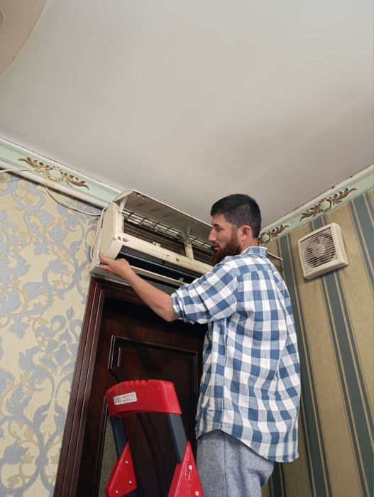 Ремонт кондиционера и установка фреон заправка