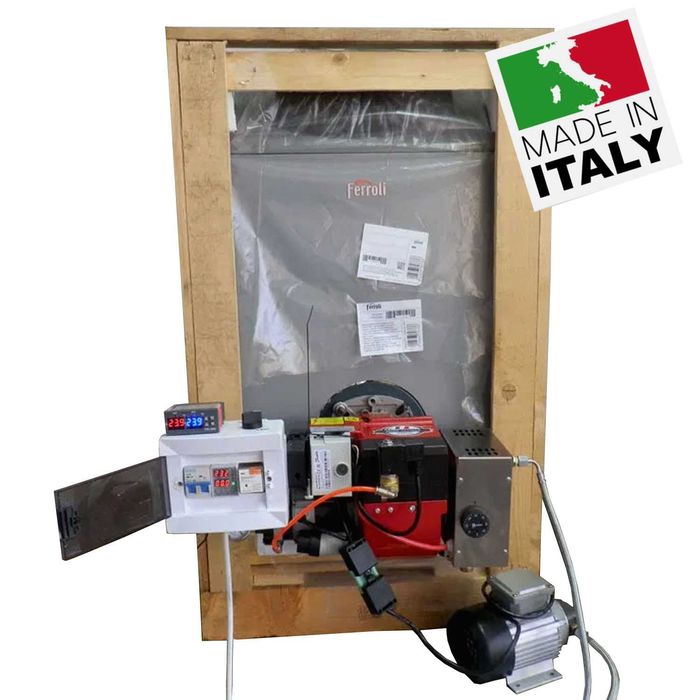 Чугунен водогреен котел „ПРО 36“ (15-36KW) на отработено масло и олио