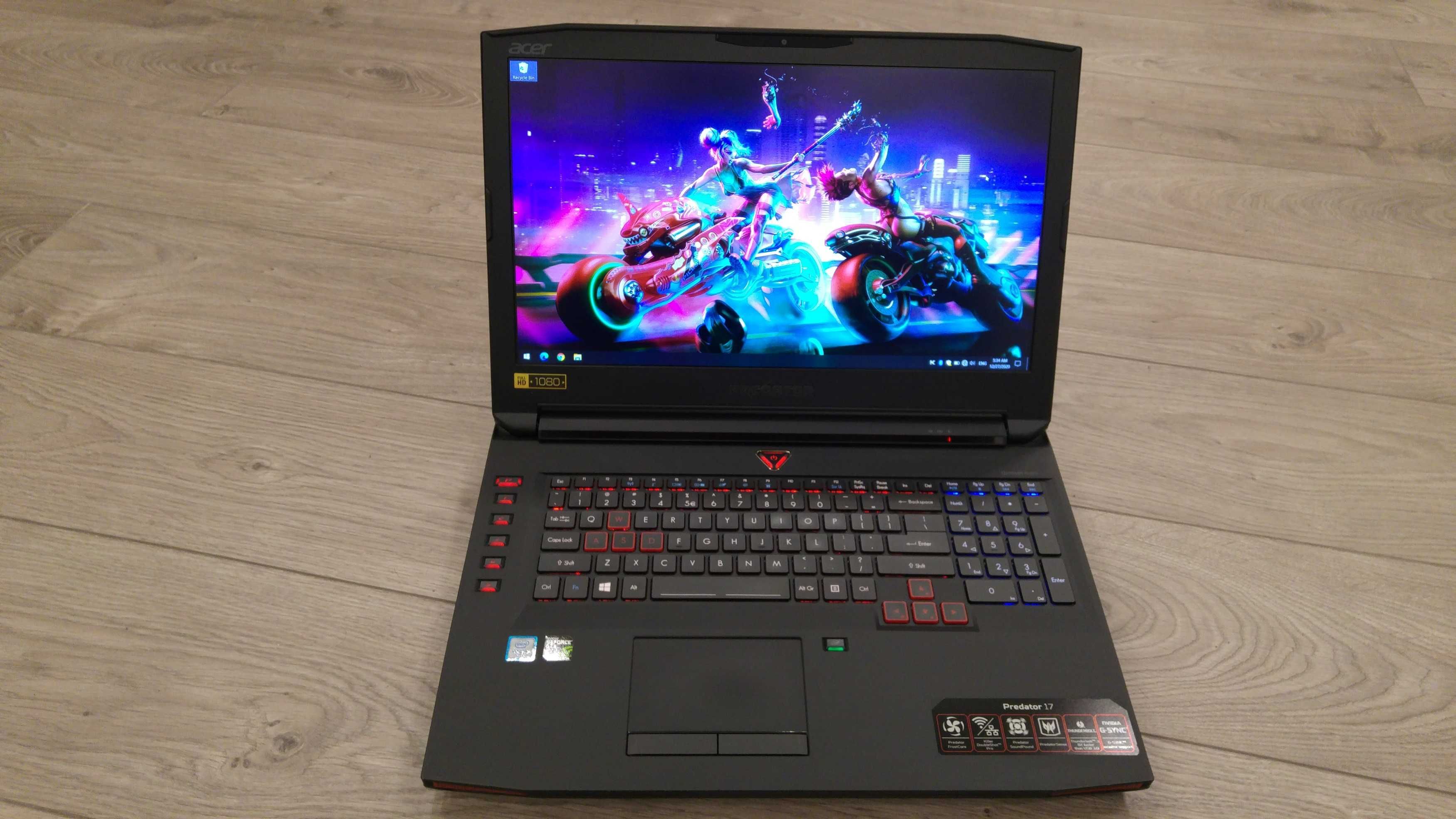 Laptop gaming acer predator 17 ,intel core-i7-, video 8 GB, 32 gb ram