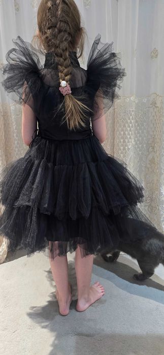 Платье Венсдей на девочку 5-7 лет