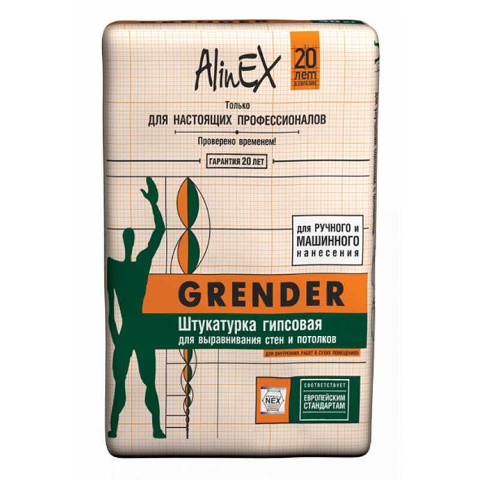 Штукатурка AlinEX «Grender», 30 кг