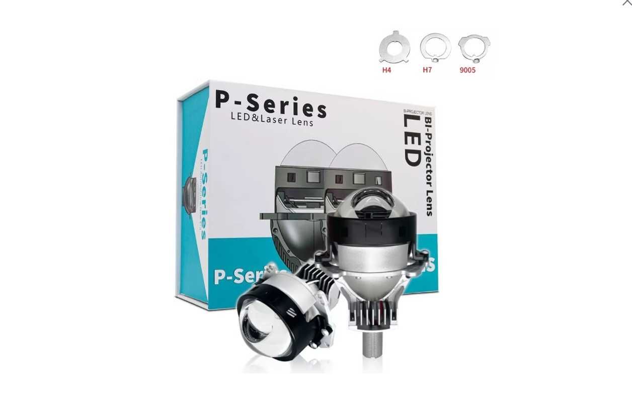 Bi-LED лупи за вграждане във фарове, 3 инча,  90W, к-т 2бр