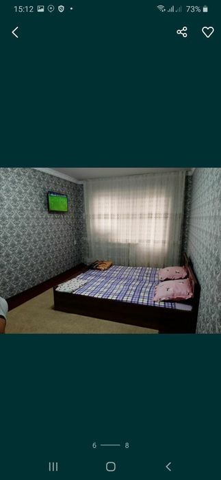 1хонали 2этажда жойлашган квартира оилага ижарага берилади