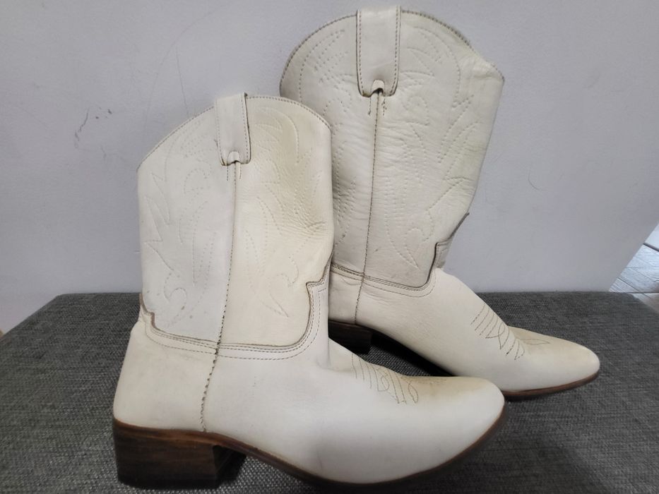 Cizme vintage piele de damă, mărimea 38-39 - 2 perechi