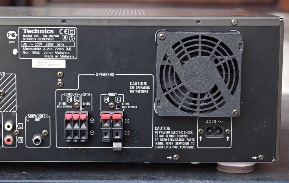 Amplificator 5.1 Technics SA-DX 750, Receiver