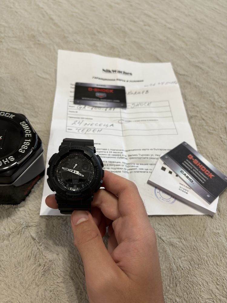 Продавам ГАРАНЦИОНЕН G SHOCK GA-100-1A1 (нов)