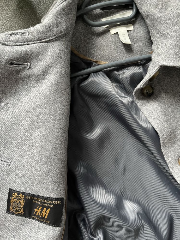 Късо вълнено палто - 100% вълна H&M, XS, носено веднъж