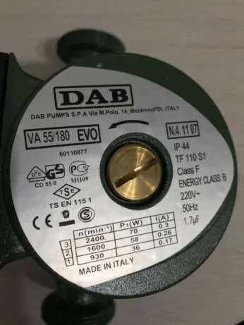 Pompa recirculare DAB centrala termica lemne VA 55 180 si 35 180