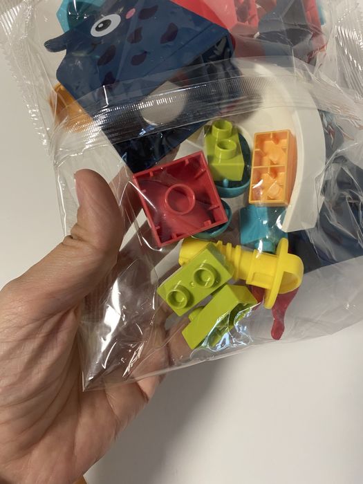 Занимателна музикална маса 2 в 1-страна с активности и с конструктор