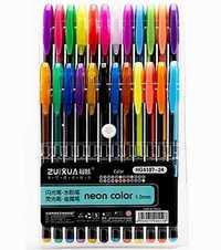Гел химикалки, 24 цвята в блистер.