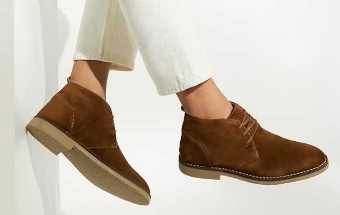 Ghete chukka 45 45.5 premium Carrera NOI piele naturala moale