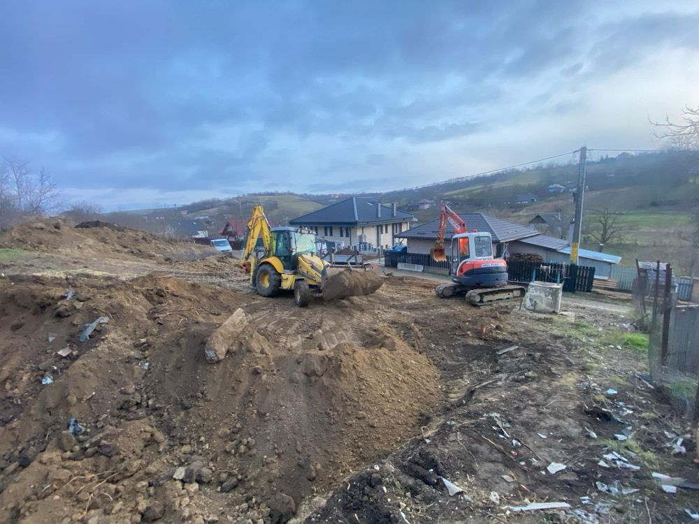 Miniexcavator 3.5T/5T Buldoexcavator Remorci Auto Transport Basculabil