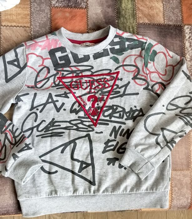 Детска блуза с дълъг ръкав Guess