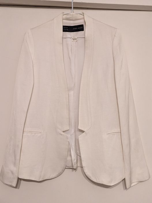 Sacou alb ZARA Basic