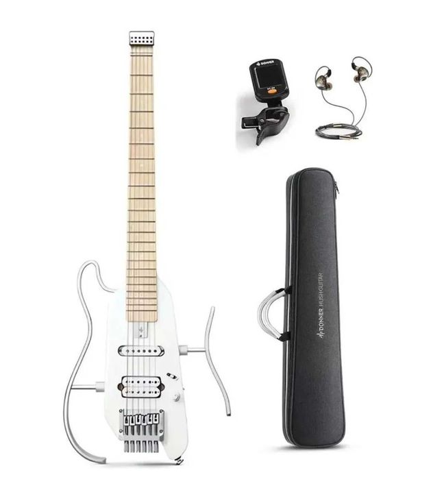 Трэвел, сайлент, электро гитара DONNER  HUSH-X