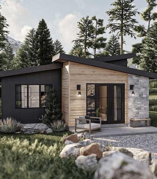 Case modulare moderne pe structura metalica