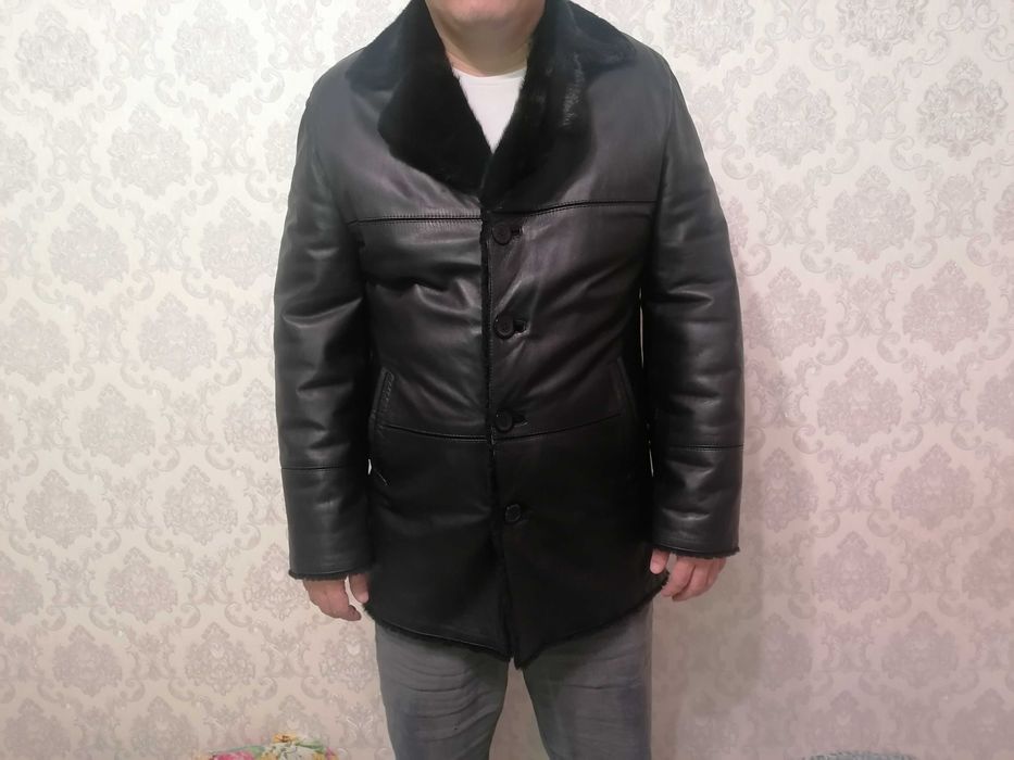 Мужская дубленка и натуральной кожи