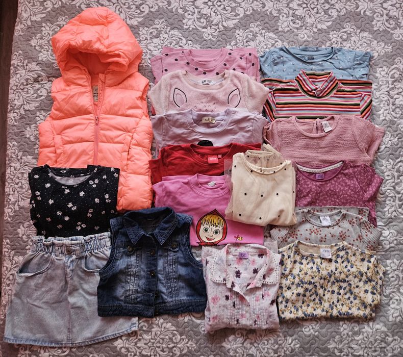 Голям лот дрехи за момиче р.122