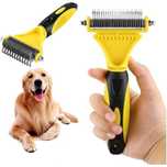 Двуредов Гребен с Въртящи Метални Зъбци Pet Dematting Comb