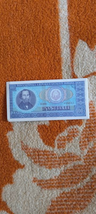 Bacnote de 100lei ediție 1966 noi nefolosite.