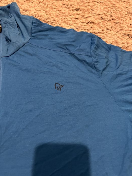 Norrona Wool Zip Neck-мъжка блуза мерино