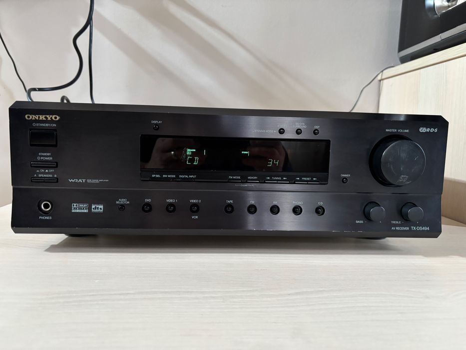Audio Video Receiver 5+1 Onkyo TX-DS494 Amplificator 55W Radio RDS
