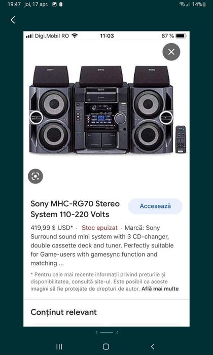 Cap combină sony 5.1 fara boxe si fara telecomanda se vinde cu proba!