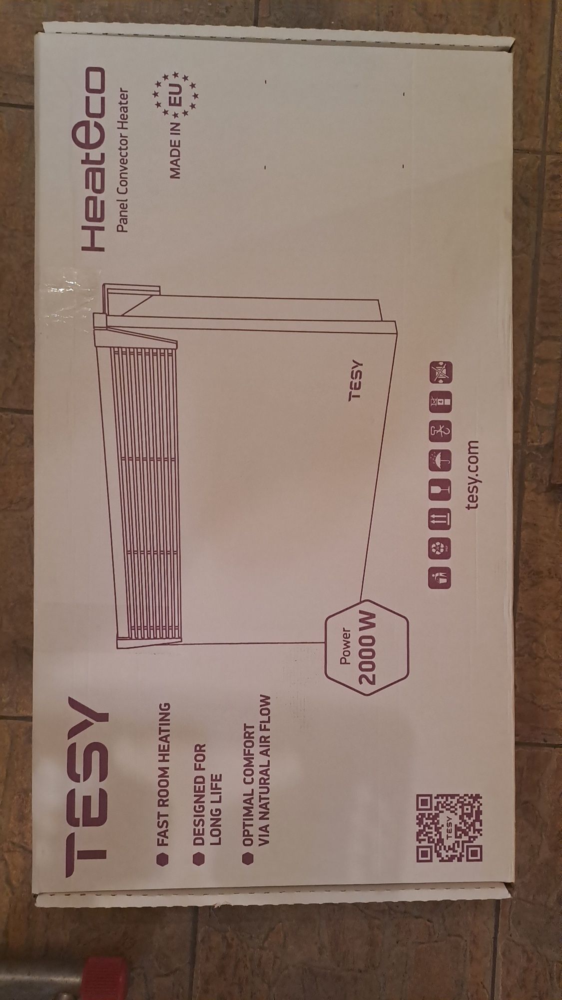 Panel convector heater wi-fi TESY