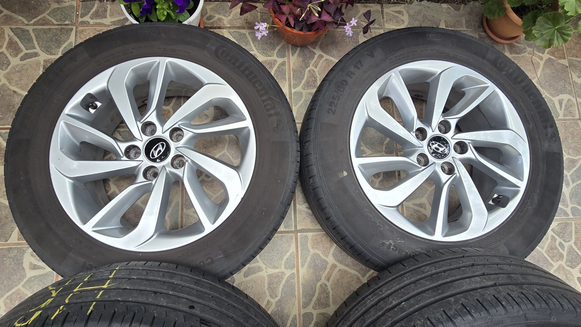 Jante aliaj tucson Anvelope vara 225 60 r17 roti hyundai 5x114,3