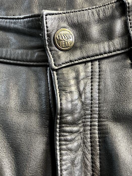 Pantaloni piele moto Classic Gear 52
