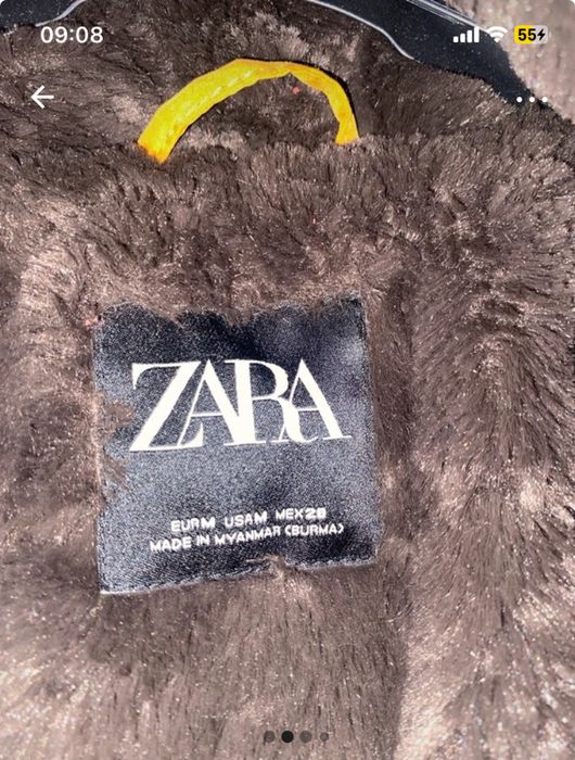 Geaca de iarna cu blana pe partea de sus