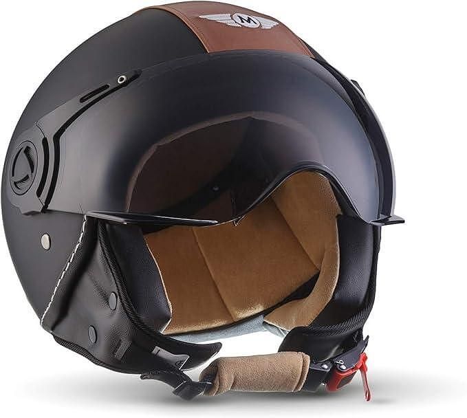 Moto helmets® h44 „vintage black“ · отворена каска · jet-helmet
