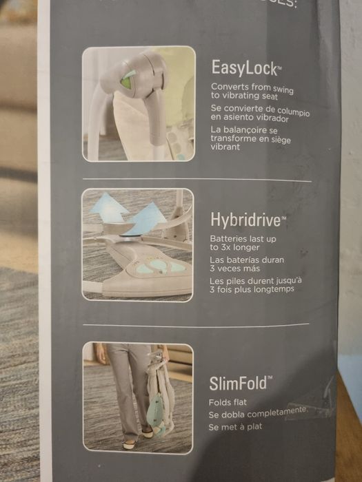 Vand leagan patut portabil Ingenuity ConvertMe bebelusi