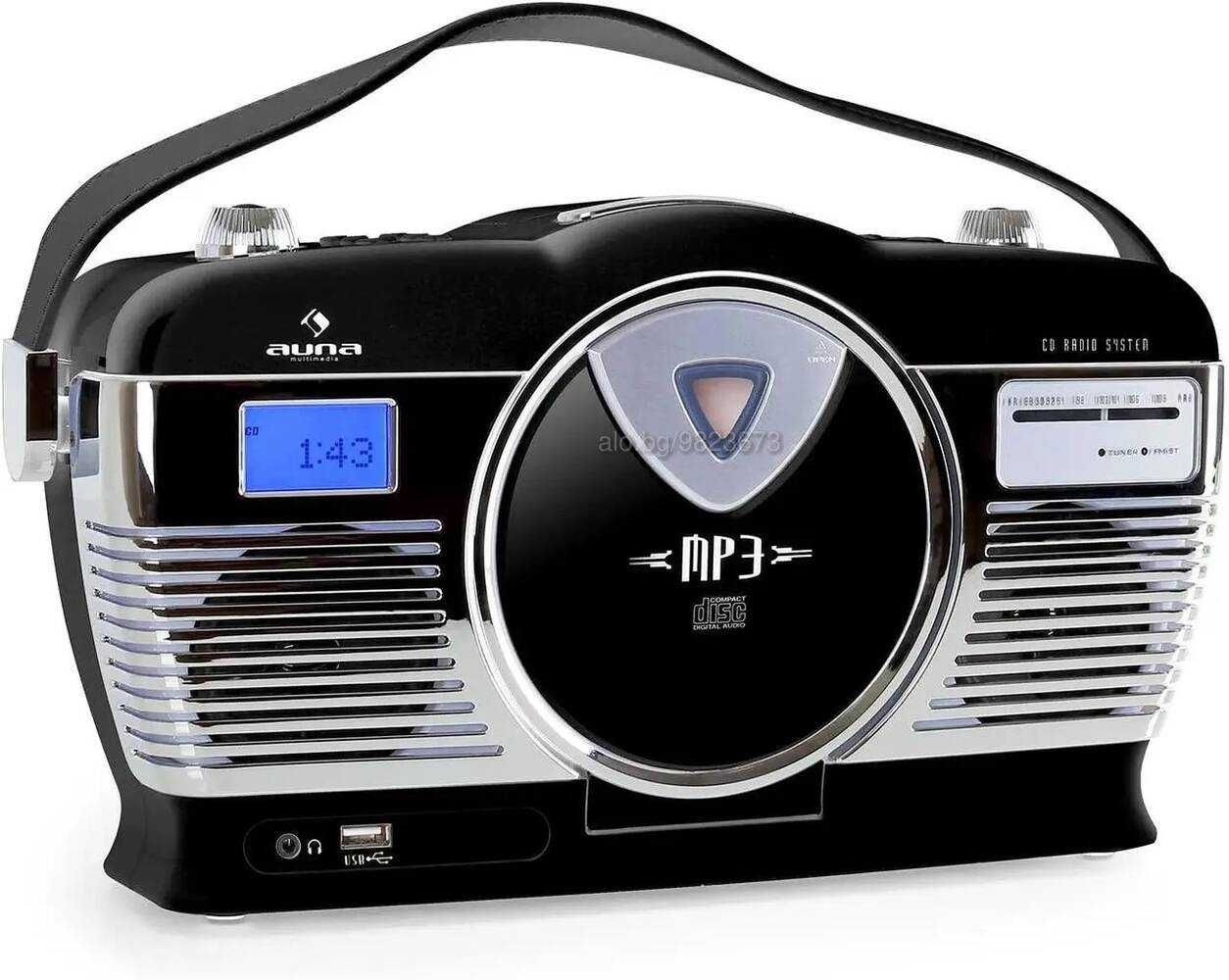 НОВО Немско Ретро Радио с ГАРАНЦИЯ AUNA RCD 10009117 Различни Цветове