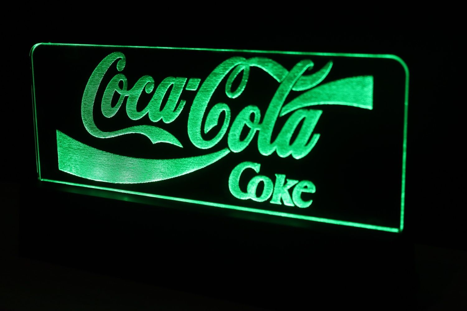 Reclama Coca Cola lumina LED