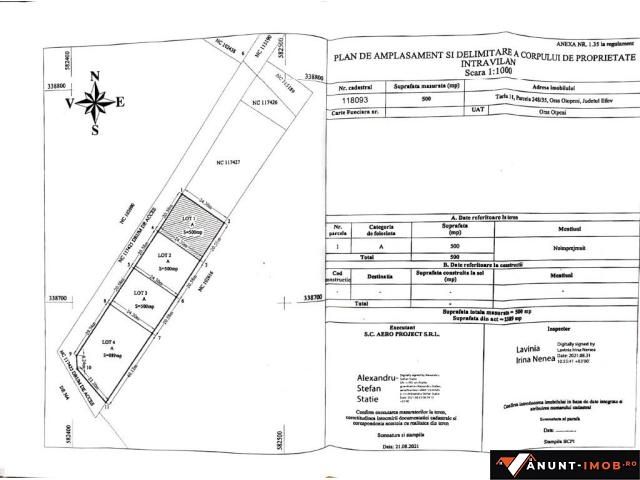 Direct proprietar vand parcela 700 mp Otopeni Odai