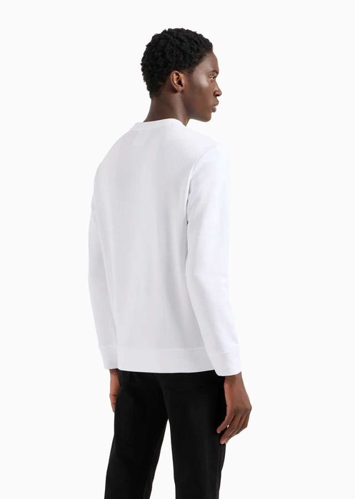 НОВА оригинална бяла памучна фланела блуза EMPORIO ARMANI размер XL