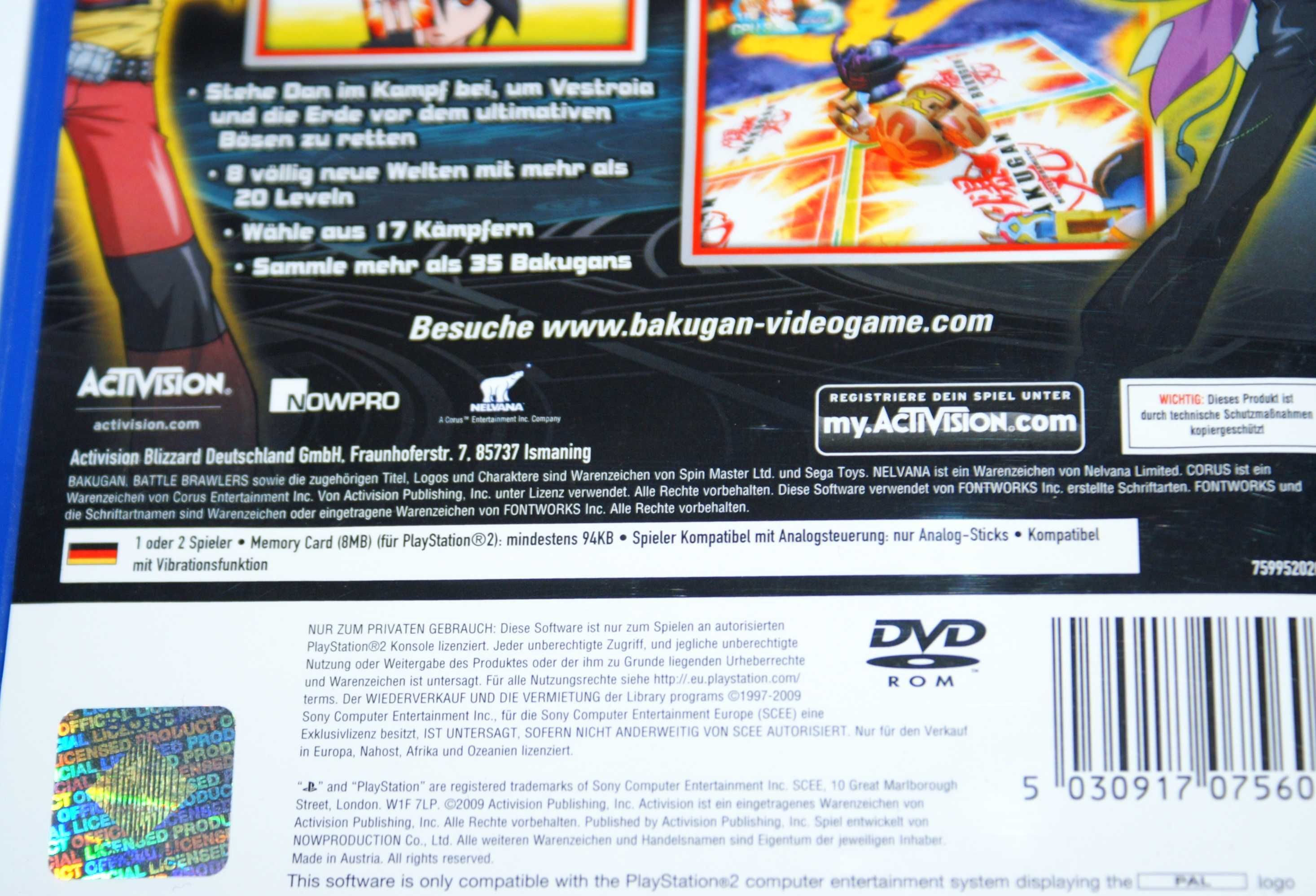 PS2 Bakugan Battle Brawlers PlayStation 2