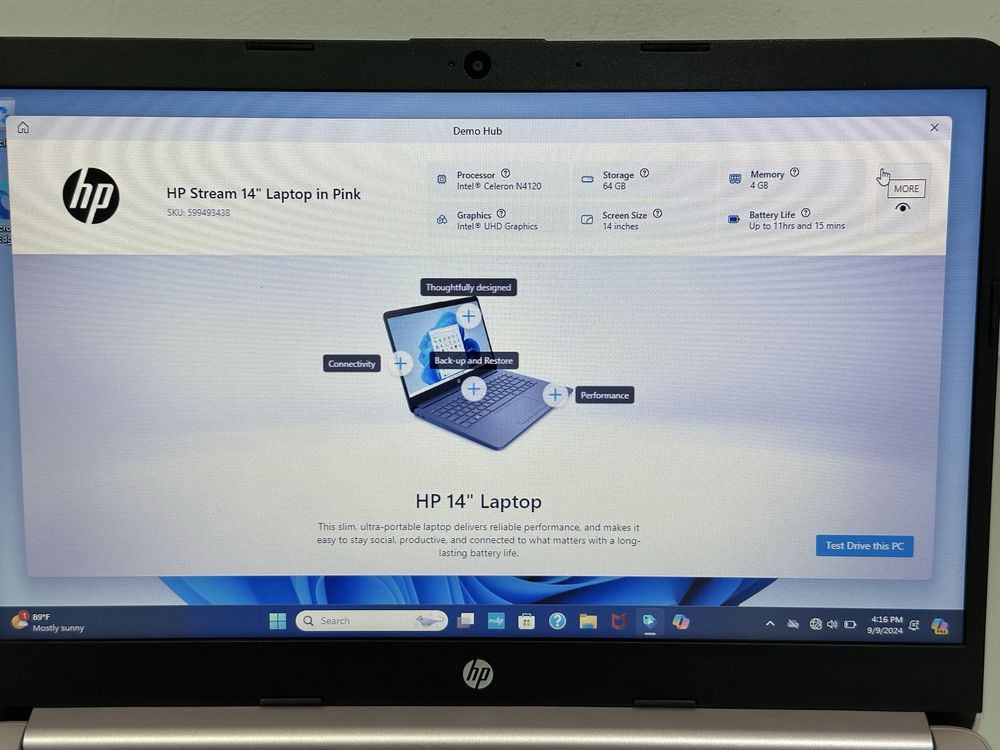 Hp stream 14 celerob n4120 ozu 4gb