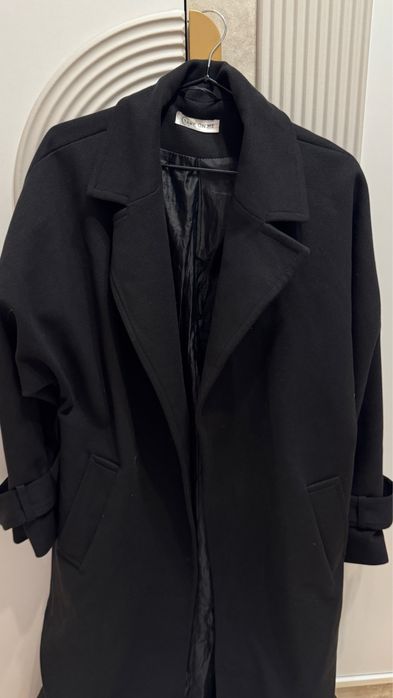 длинное пальто оверсайз