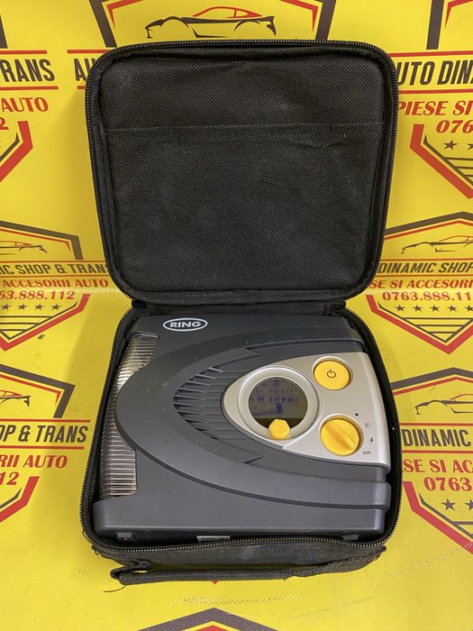 Compresor auto digital umflat roti Ring 12V 120W 10 A cu lumina led