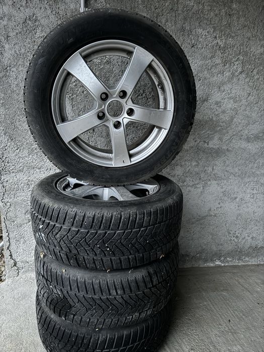 Jante 5x112 VW, Audi; Anvelope Dunlop 225/55/16