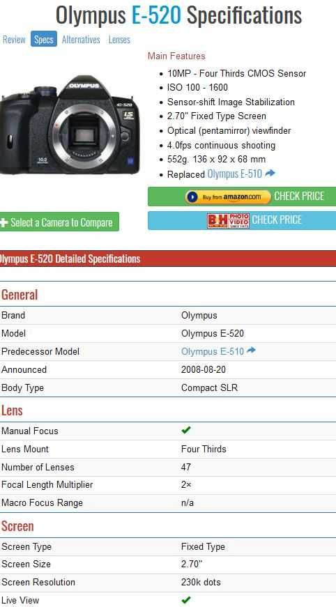 Camera foto compact SLR Olympus E-520 - doar body cu acumulator