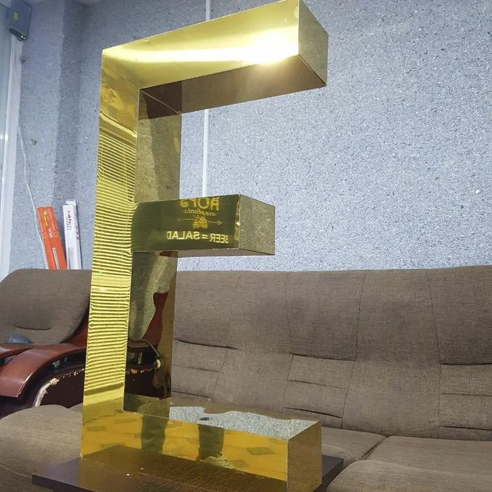 объёмные буквы..