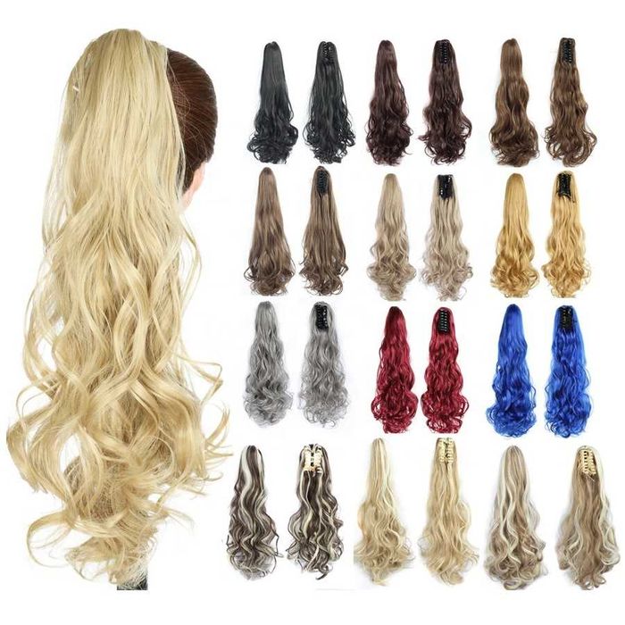 Волосы на заколках