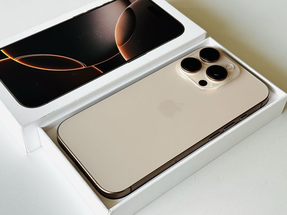 НОВ! Iphone 16 Pro 128GB Desert Titanium Гаранция 6 месеца