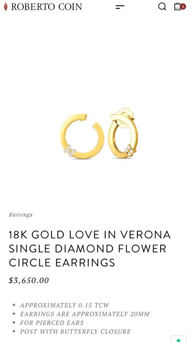 Серьги Roberto Coin