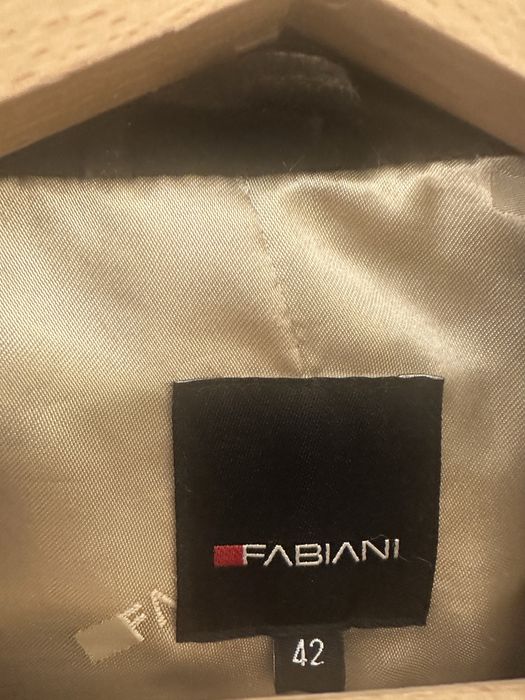 Кафяво, велурено сако/палто Fabiani